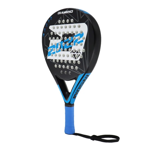 Imagen 2 del producto Raqueta de Padel INSUM 2022, fibra de carbono, superficie EVA suave, raqueta deportiva con forma de diamante de alto equilibrio para jugadores avanzados