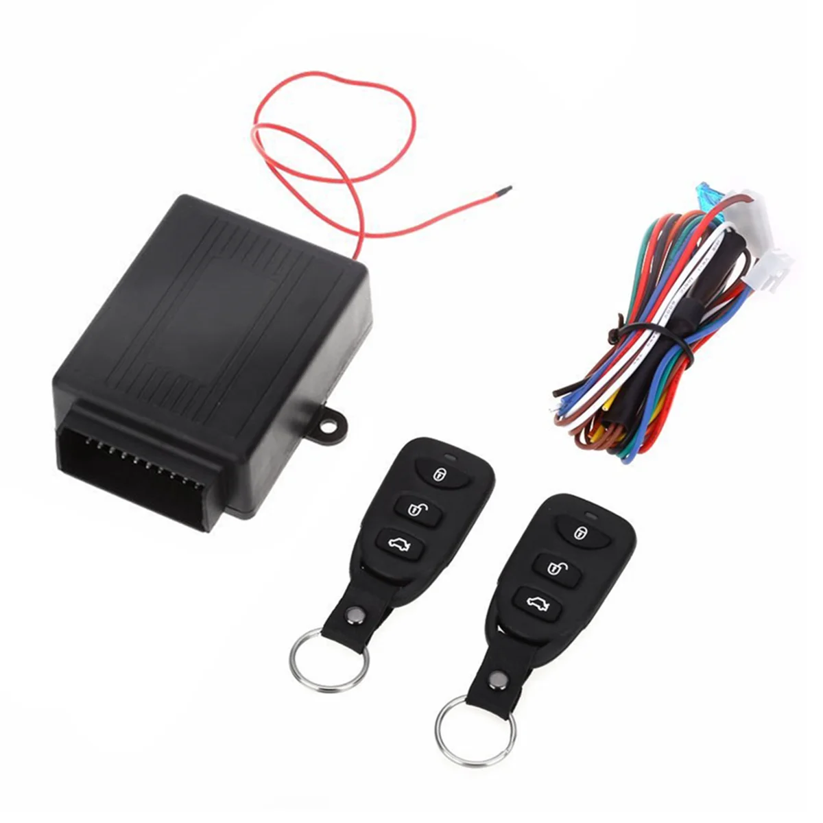 12V Universal Car Auto Remote Central Kit Door Lock Locking Vehicle Keyless Entry System with 2 Remote Control