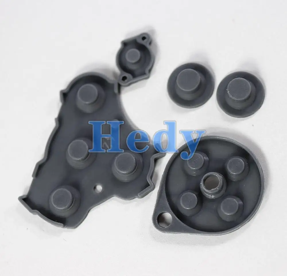 5 conjuntos de substituição para nintendo gamecube ngc controlador almofada de botão de silicone condutor