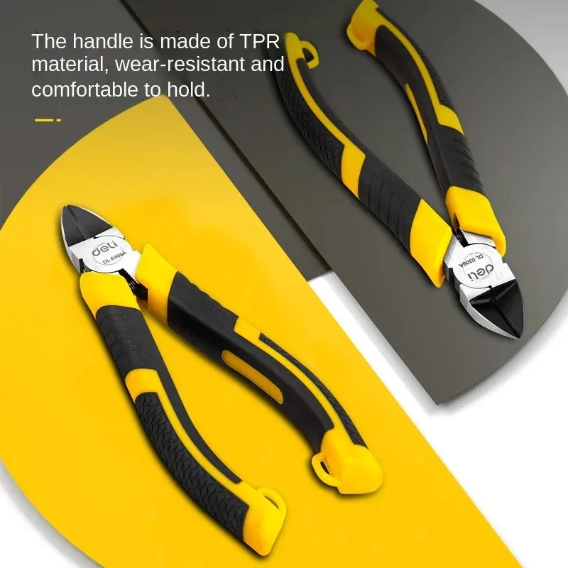 Diagonal pliers CR-V plastic pliers 5 / 6 inch jewelry wire and cable cutter cutting side scissors tools electrical tools image 4