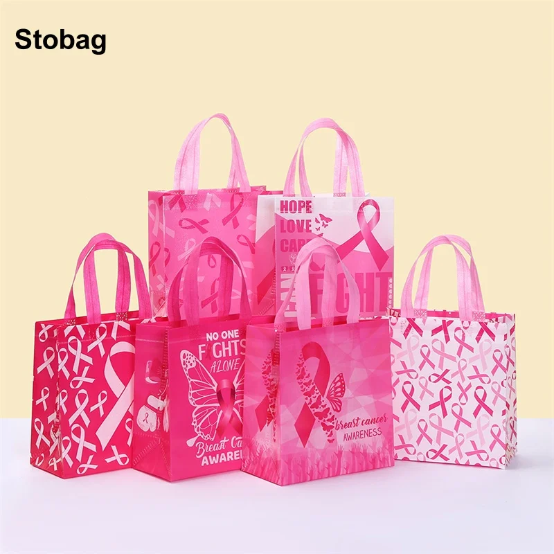 

StoBag 8/20pcs Nurse's day Printed Non-woven Tote Bag Gift Candy Packaging Fabric Waterproof Storage Reusable Pouches Party