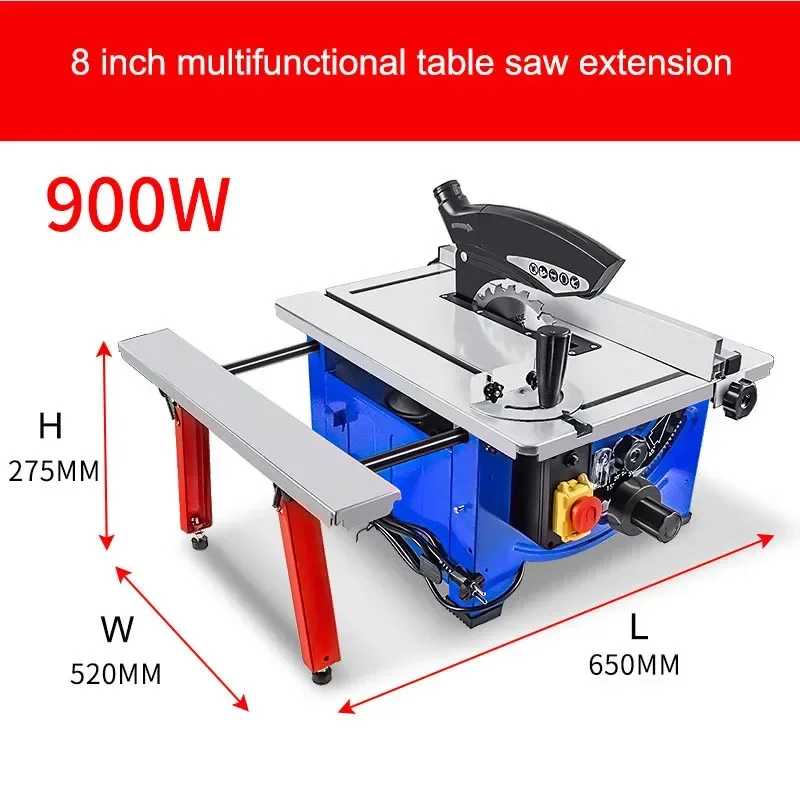 8 inch Woodworking Table Saw Cutting Push Power Tool Workbench Dust-free Small Miter Cutting Board Household Chainsaw