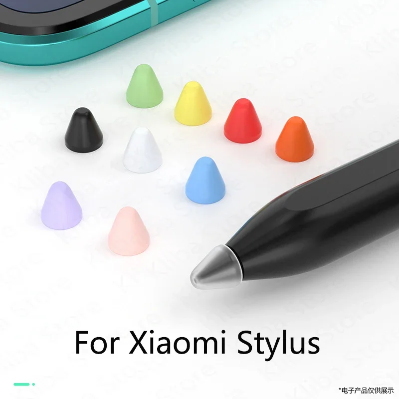 10pcs Pencil Tip Cover For Xiaomi Smart Pen Mute Silicone Nib Case For Touchscreen Stylus Pen Case