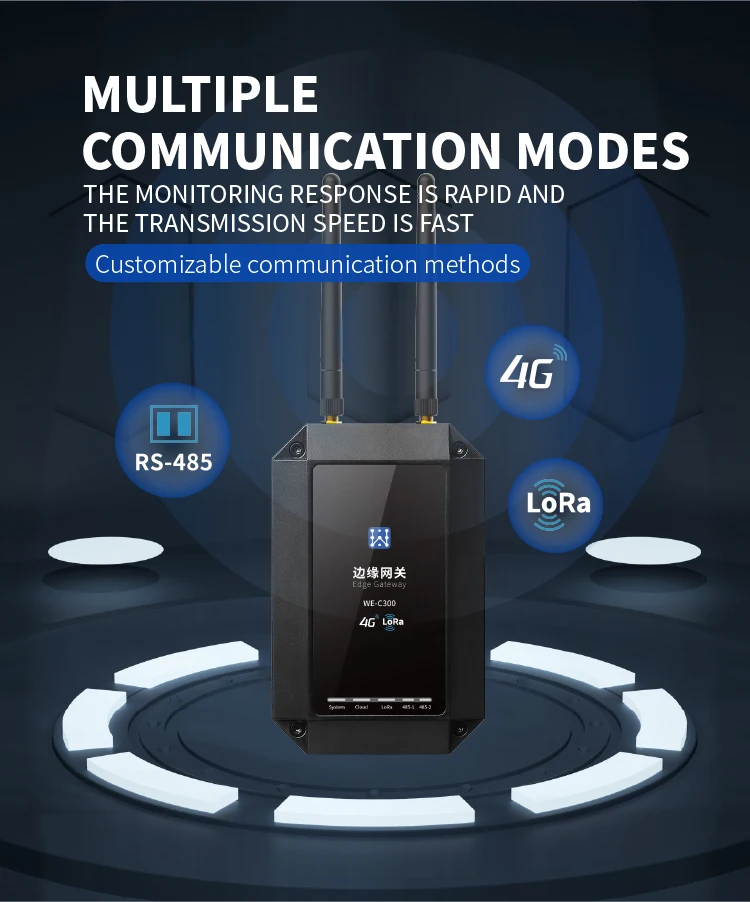 Smart Factory Cloud/Offline Dual Mode IP67 Plug & Play DIN-Rail RS485/Modbus RTU IoT Gateway