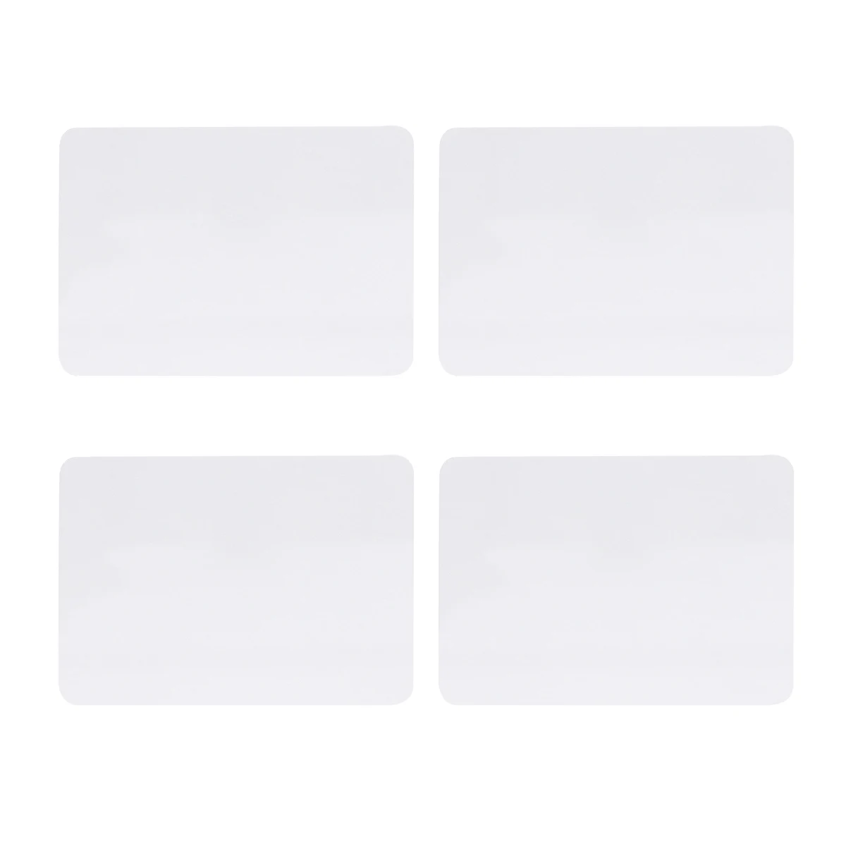 4 pçs desktop pequeno branco 4x6 superfície de mesa para escritório casa escola uso planejador placa lembrete desktop placa material escritório