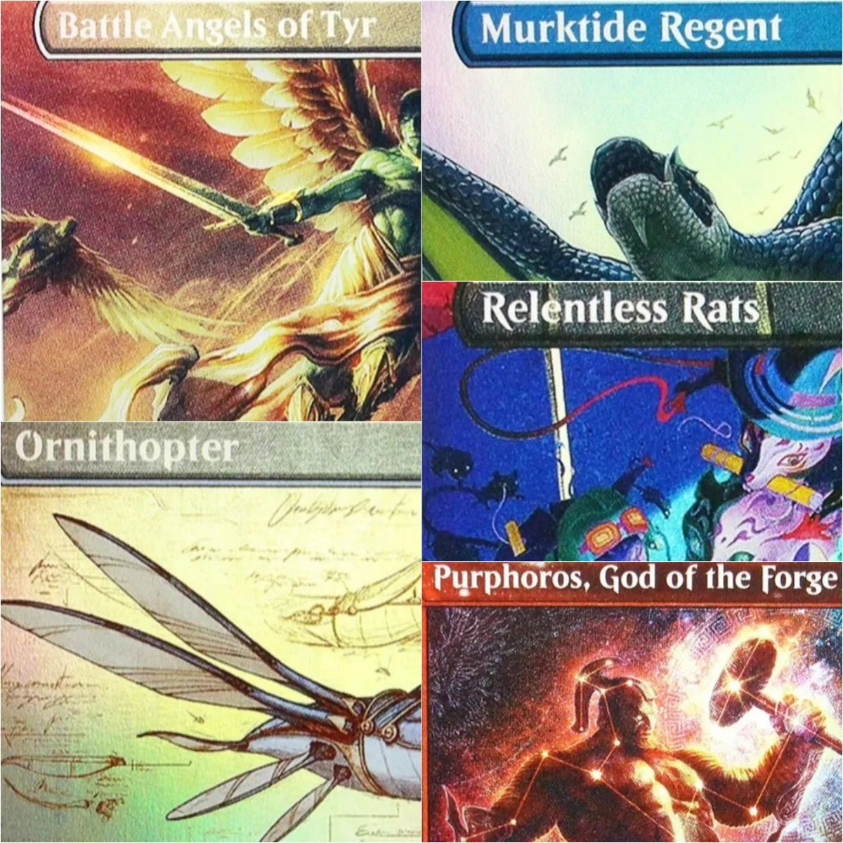 

Ornithopter / Murktide Regent /Relentless Rats Magical Proxy Cards Game Quality Proxy Gathering Board Game Trading Cards