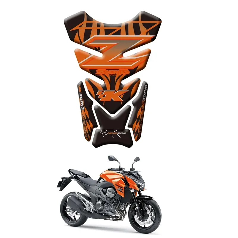 MOTO For KAWASAKI Z250 Z300 Z400 Z650 Z750 Z800 Z1000 Z900 Motorcycle Tank Pad Protector 3D Gel Sticker Decal - 4