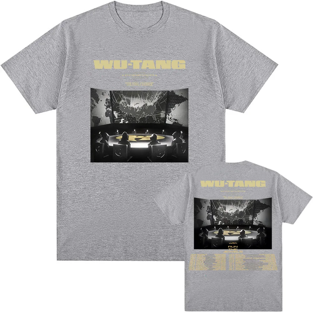 Wu-Tang عشيرة جولة الغرفة النهائية 2025 تي شيرت القطن فضفاض قصير الأكمام بلايز الصيف س الرقبة الذكور تي شيرت الرجال النساء الملابس