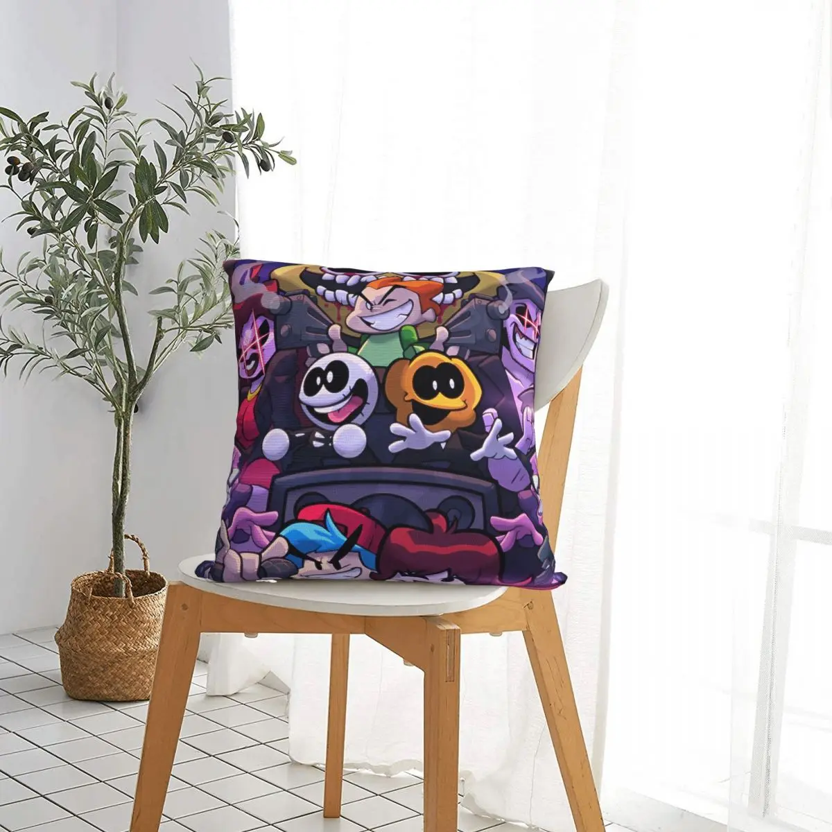 Friday Night Funkin FNF Games Gamer Pillow Cases Cushion Covers Awesome Polyester Decor Pillowcase for Sofa 40*40cm