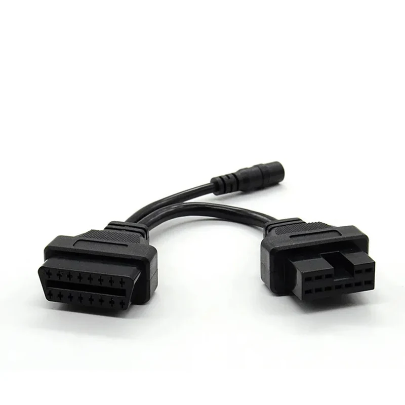 OBD 12 pin to 16pin OBD2 Diagnostic Adapter Cable for Mitsubishi