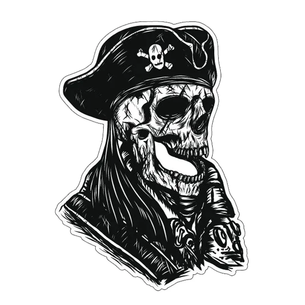Hаклейка на авто Пират Waterproof Vinyl Car Sticker for Bumper, Window, Truck, Laptop, Durable Decal