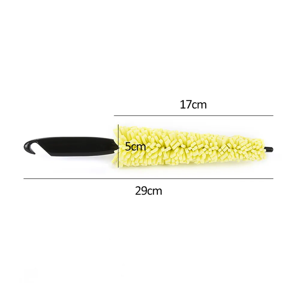 car Wheel Washing Brush Handle Rims Tire Cleaning Tools for BMW 520d 518d 428i Compact 3-series M240i M140i Z4 X5