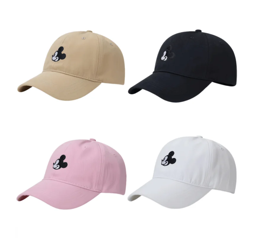 Disney Mickey Anime New Unisex Hot sale Cartoon Cotton Baseball Cap For Men Women Adjustable StreetWear Dad Snapback Hat Gift