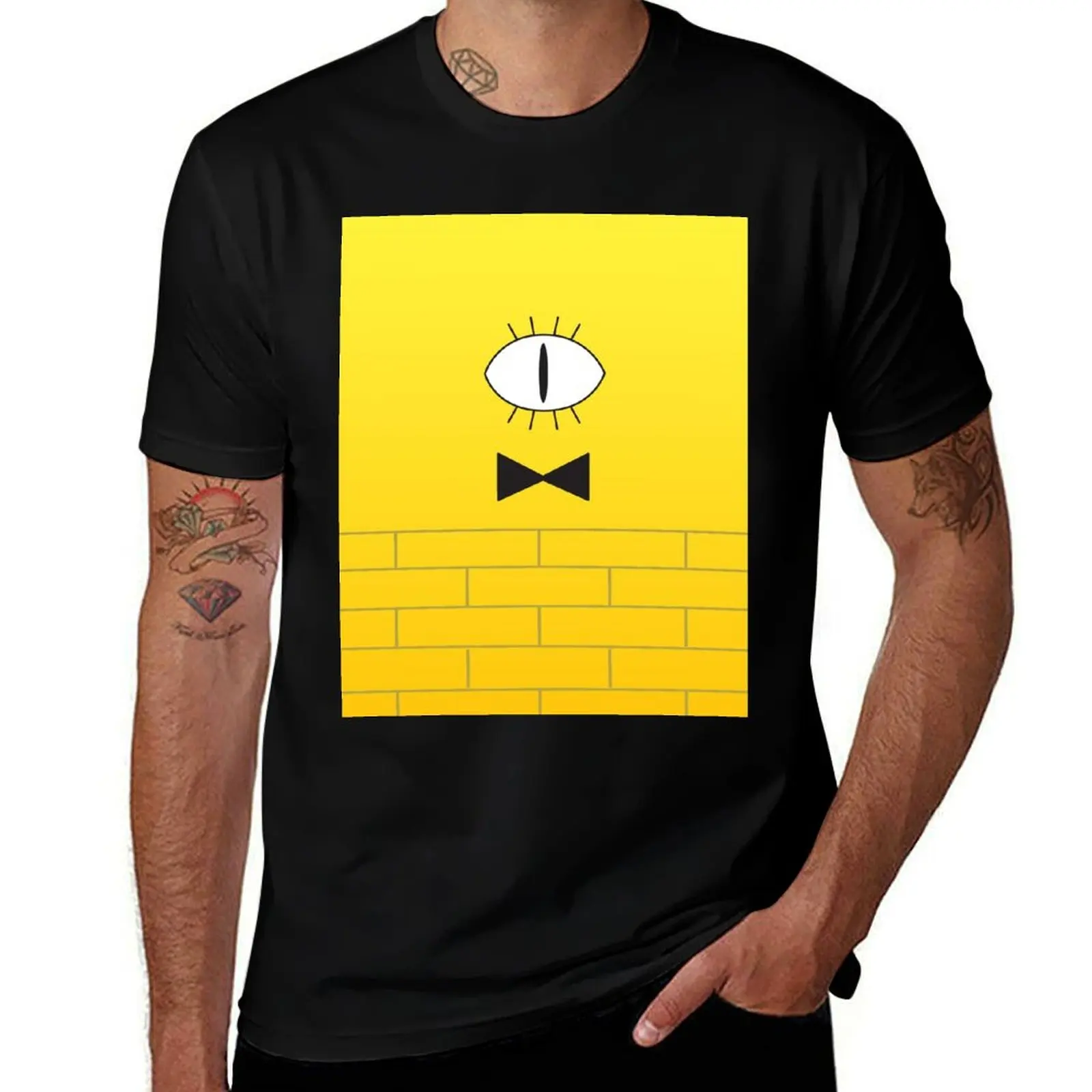 Bill Cipher - Flat T-Shirt plus size tops aesthetic clothes mens vintage t shirts