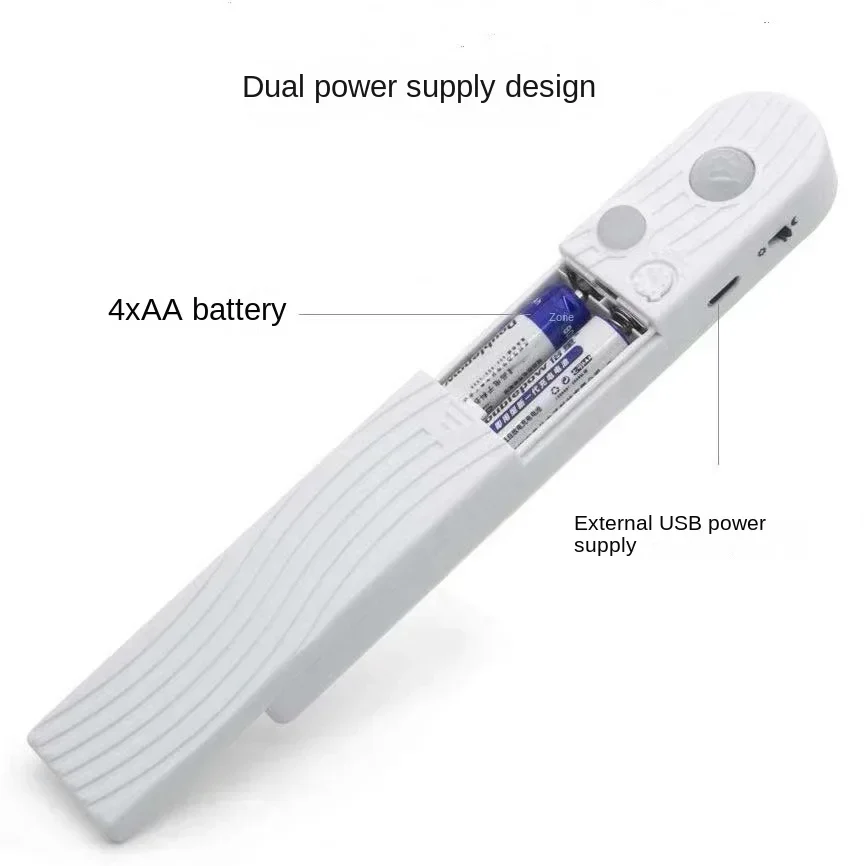 Bande lumineuse de chargement d'armoire à induction avec fonction mentaires orielle humaine, utilisation nocturne