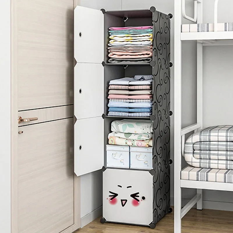 

Plastic Organizer Wardrobe Storage Bedroom Clothes Partitions Cabinet Living Room Wardrobe Display Guarda Roupa Hotel Furniture