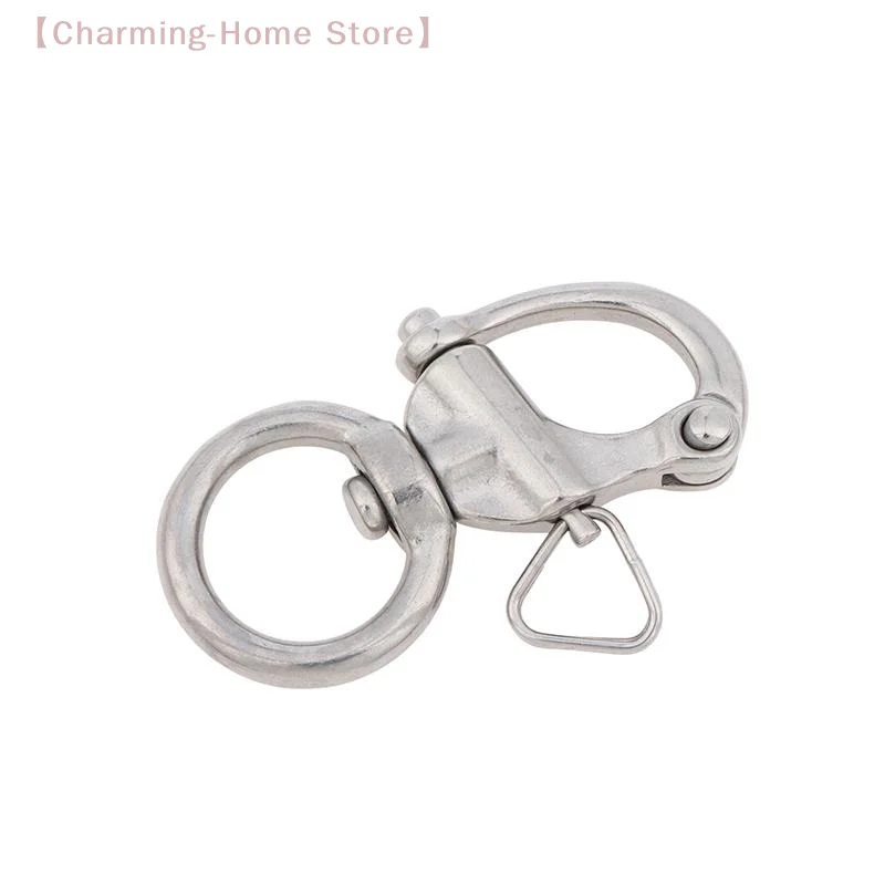 Swivel Eye Snap Shackle Quick Release Boat Chain Eye Shackle Bail Rigging Sailing Boat Marine Rotary Shackle 316 Stainless Steel