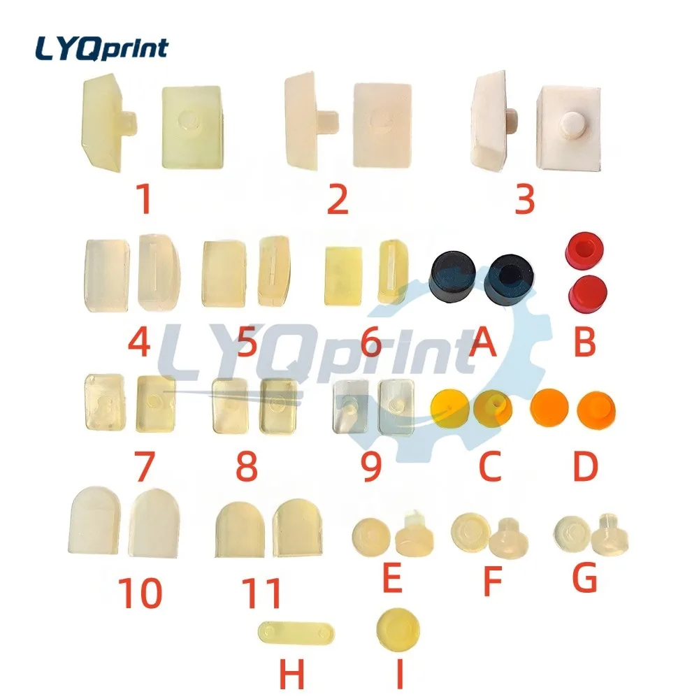 

50 Pieces Martini Polyurethane Dental Pad Adhesive Binding Machine Suction Nozzle Plug Air Cap Linkage Line Adhesive Particles