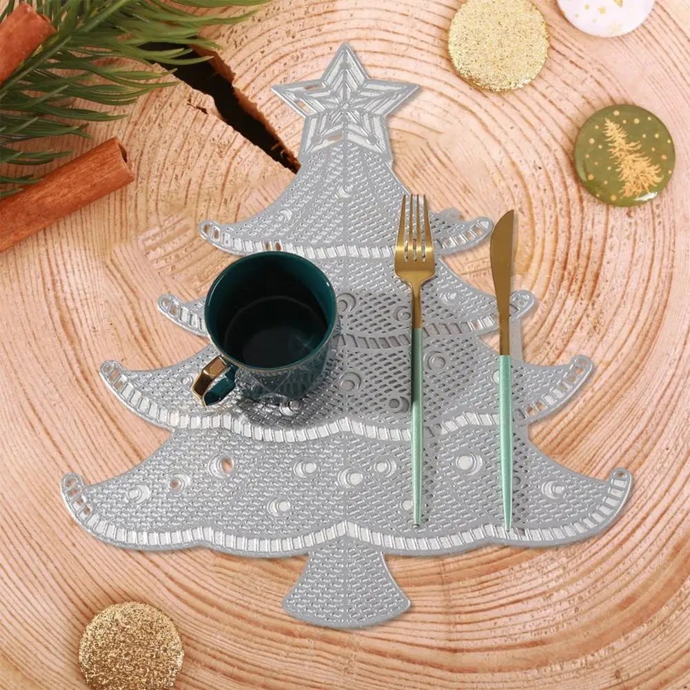 

Easy to Placemats Placemats for Dining Table Festive Home Decor Exquisite Christmas Tree Placemat Heat for Table for Holiday