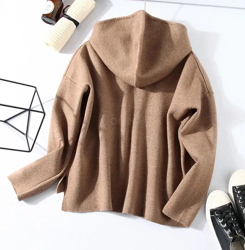 Donegirl Women Autumn Winter 2024 New Fashion Solid Simple Knitted Sweater Pullovers Pants Set Commute Casual Suit Female Chic