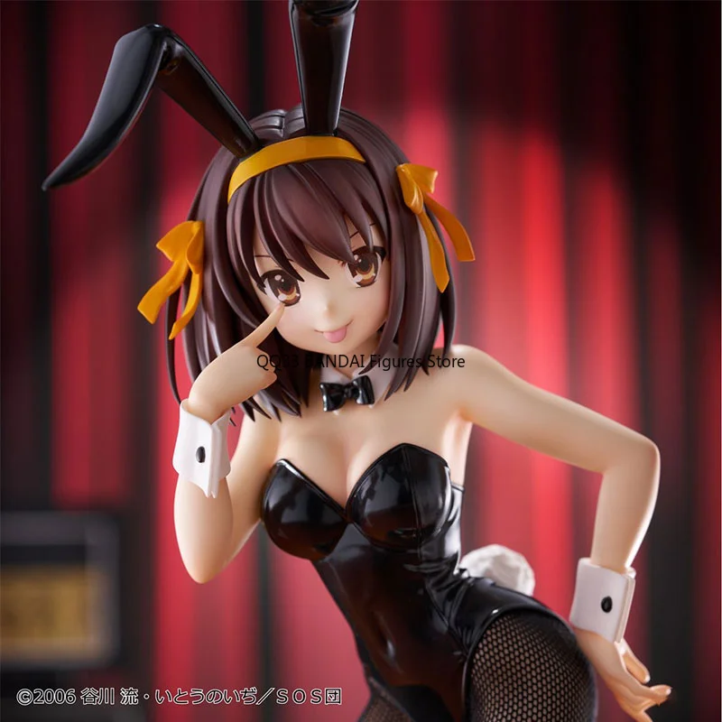 Original BiCute Bunnies Anime Suzumiya Haruhi No Yuuutsu Suzumiya Haruhi Bunny Girl Action Figure Model Desktop Ornaments