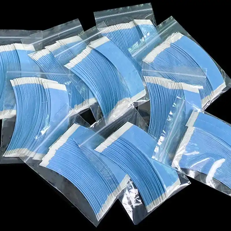 36 piezas/lote cinta adhesiva súper fuerte para pelucas, doble adhesivo, tiras de extensión, impermeable, para pelucas de encaje, forma C 5