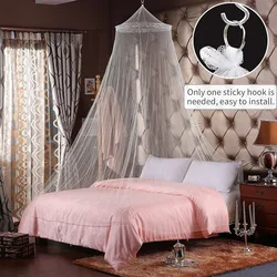 1pc Summer Hung Dome Mosquito Net For Double Bed Summer Polyester Mesh Fabric Home Bedroom Adults Hanging Decor