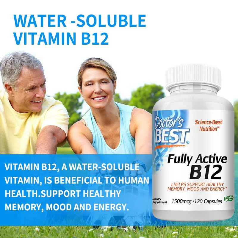 Fully Active Vitamin B12 1500 Mcg To Support Healthy Memory, Mood and Circulation