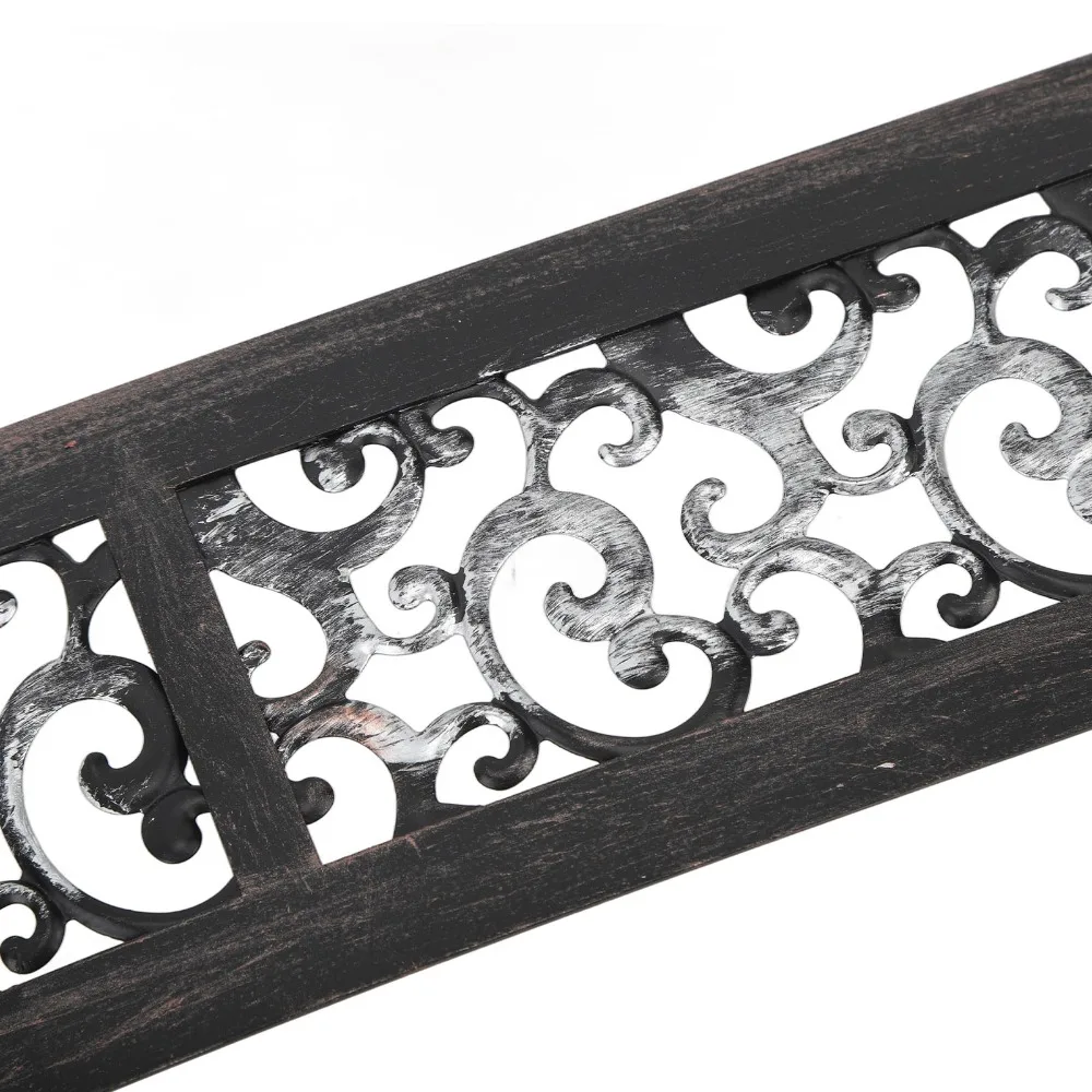 2pcs Iron Wall Candle Holder Balck Hanging Design Wall Candle Sconce 14.2x2.8x3.5in Wall Mount Candle Holder for Dining Room