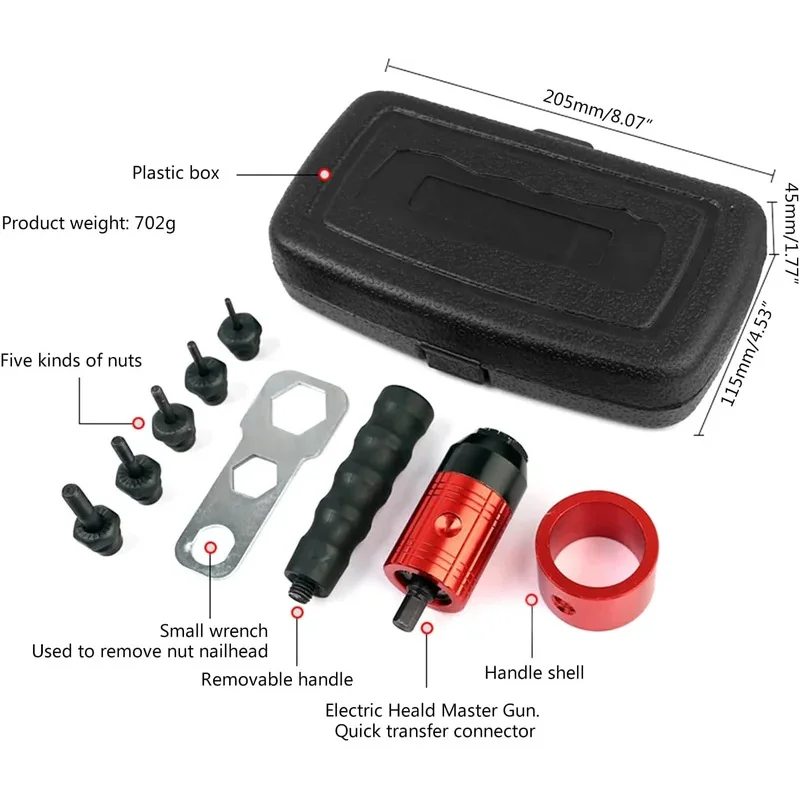 m3~m8-electric-rivet-gun-removable-rivet-nut-tool-adapter-with-100pcs-rivet-nuts-for-electric-drill-hand-wrench