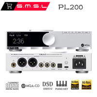 SMSL PL200 Hi-res CD Player Piano Keys Design AK4499EX HIFI MQA-CD DSD512 Bluetooth LDAC Aptx-HD Hi-End Class CD