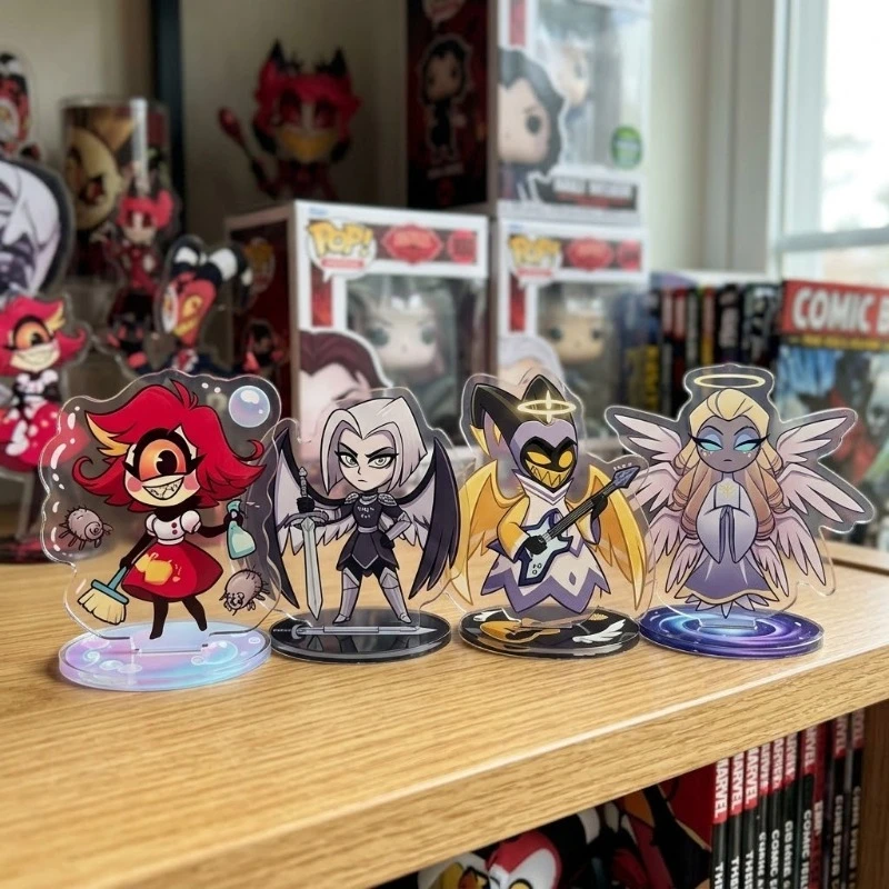 LUCIFER Hazbin Hotel Original Acrylic Handmade Cute Cartoon Anime Standee Pendant Toy Gift Birthday for Friends Desk Decor DIY