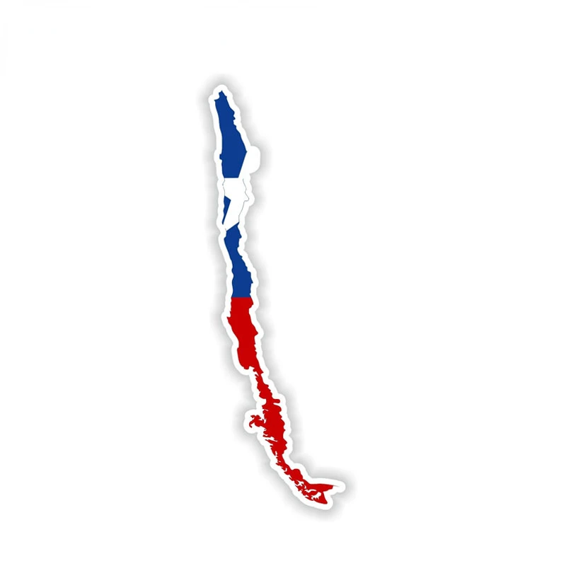 

Personality Chile Map Flag Decal Car Sticker Car Accessories 6-1679
