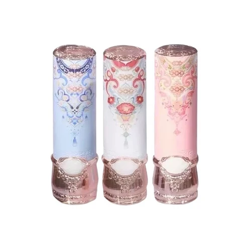 Flowerkdow-bálsamo labial de maquillaje, colección de Collar de nube de mariposa, lápiz labial brillante, lápiz labial coreano hidratante de alto brillo, 3,5g