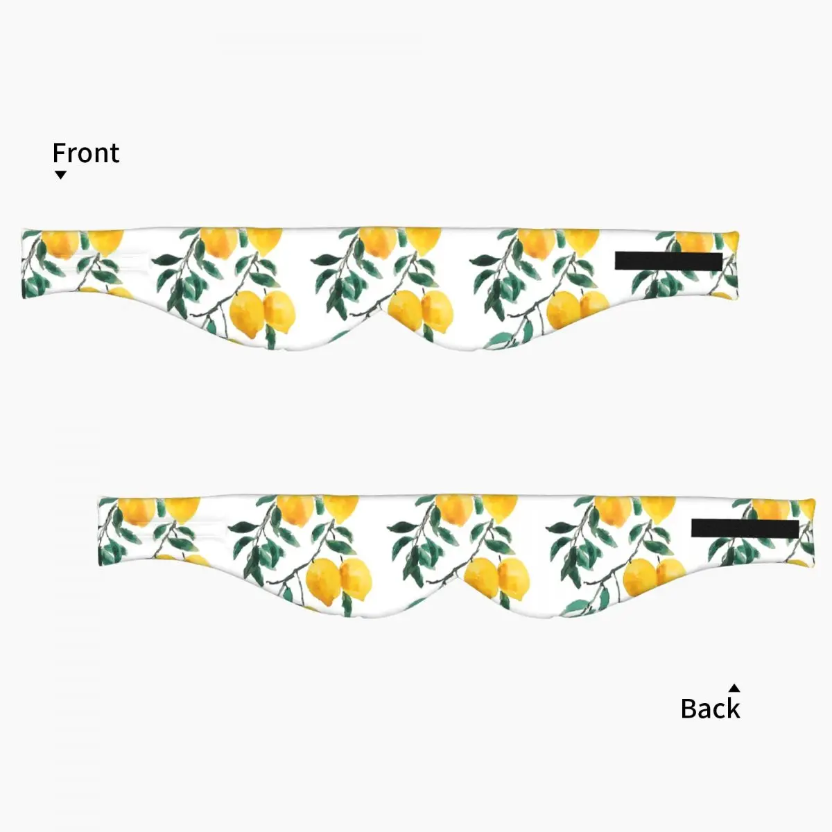 Hand Painted Yellow Lemon Watercol sleep eye mask Light Blocking Portable Eye Cover for Girls Boys Office Nap Eyeshade eyepatch - view 3