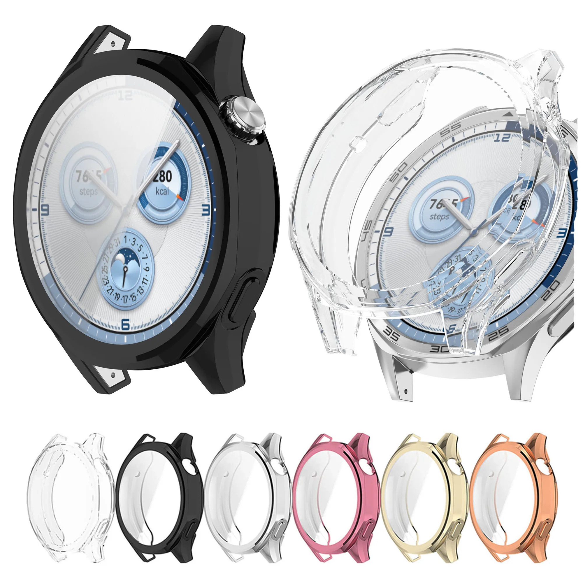 TPU-Schutzhülle für Huawei Watch GT5 46 mm/GT5 Pro 46 mm Vollbild-Schutzhülle