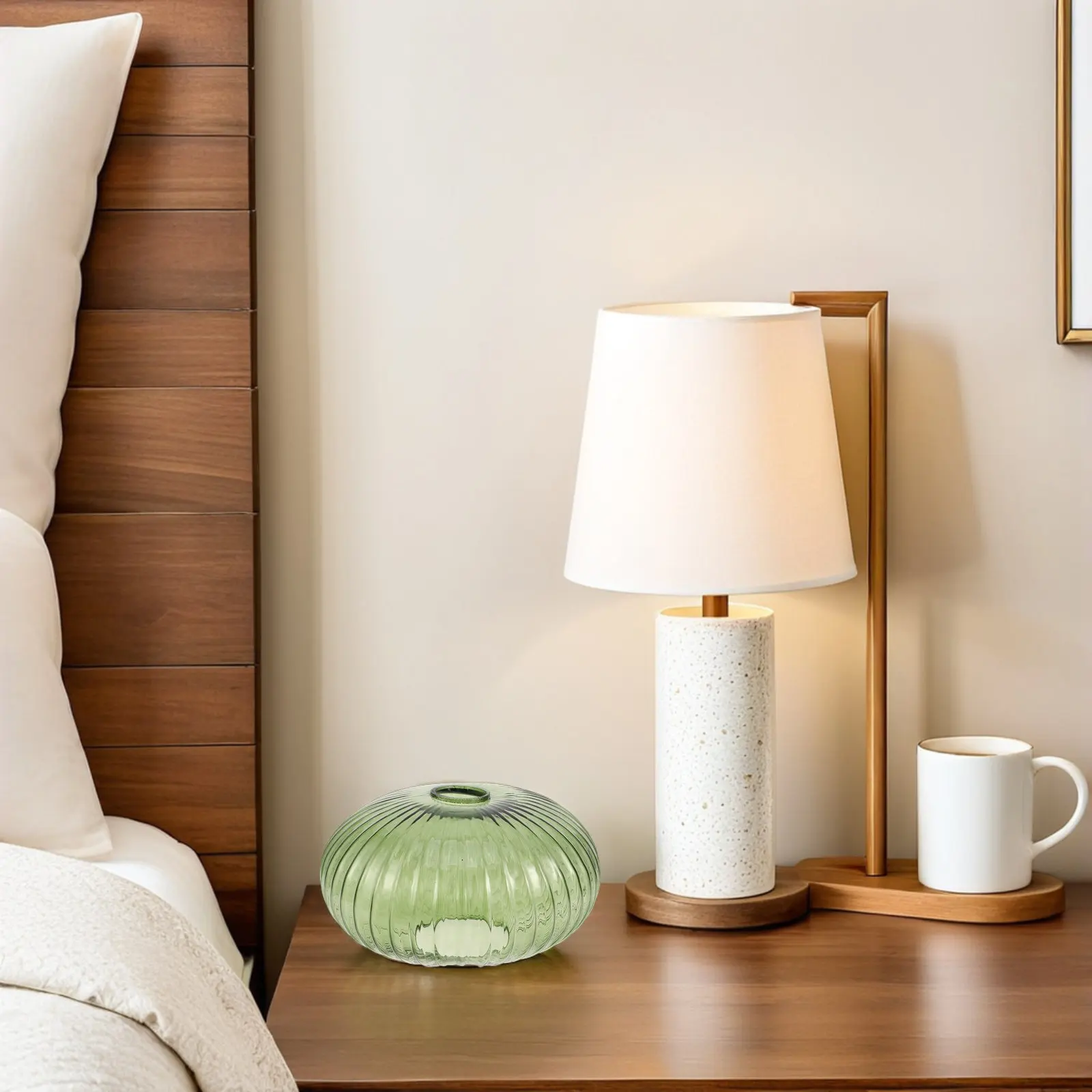 Oval Glass Lampshade Vintage Style Glass Lamp Cover for Table Lamps 24Cm 4.2cm Fitting Nature-Inspired Aesthetic Multi-Room