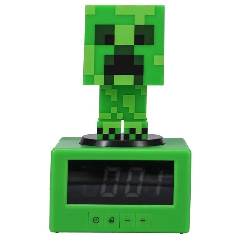 16cm Creeper Light-up Night Light Electronic Alarm Clock Handmade Gift for Kids  Model Collect Boy Toys Figure