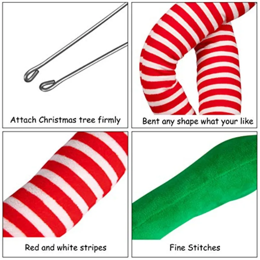 23 عيد الميلاد قزم محشوة الساقين عالقة شجرة توبر زينة لعطلة عيد الميلاد داخلي في الهواء الطلق استخدام حفلة احتفالية الحلي و ديسمبر