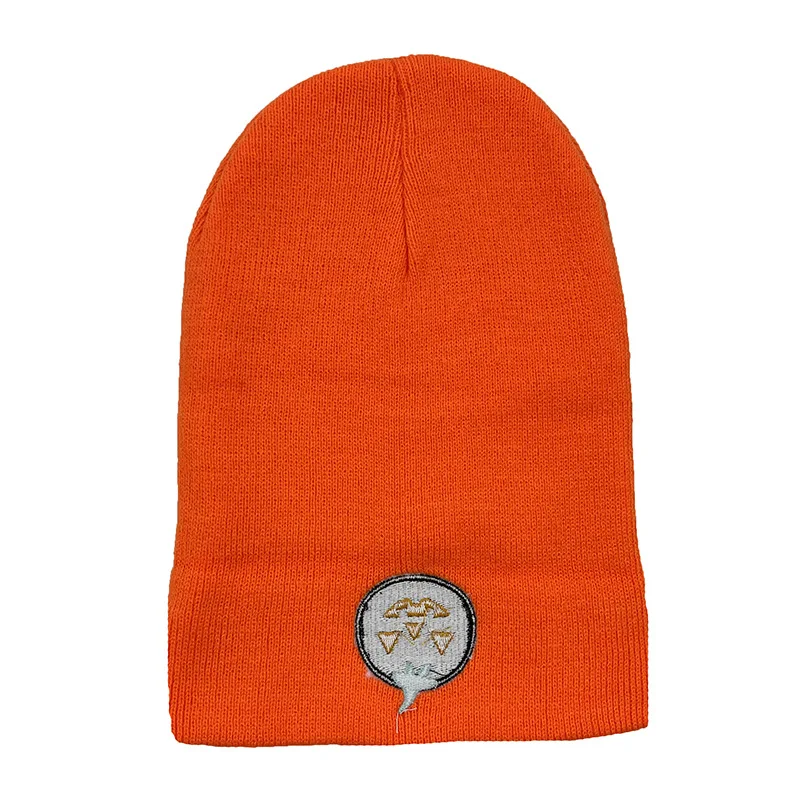 Winter Autumn Halloween Party Pumpkin Embroidery Stretch Beanies Skull Hat for Men Women Outdoor Keep Warm Soft Cold Caps W191