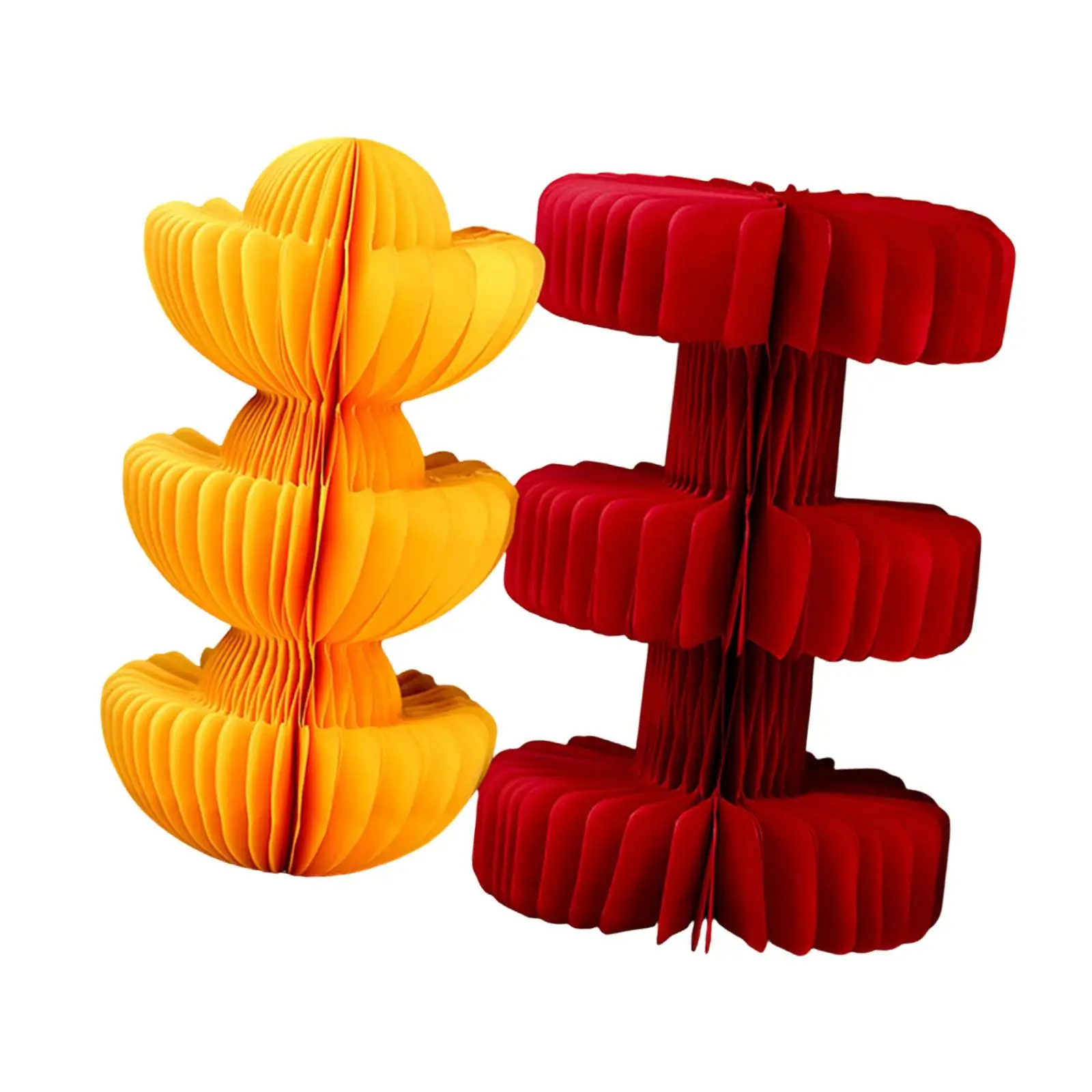 Chinese New Year Honeycomb Paper Horse Ornament Table Topper Festive Decor for 2026 Lunar Celebration