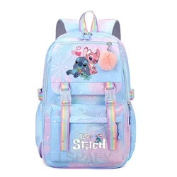 Lilo And Stitch Large capacity Waterproof Backpack for School Kawaii Anime cosplay bag Travel Bag School Student Girl Gift