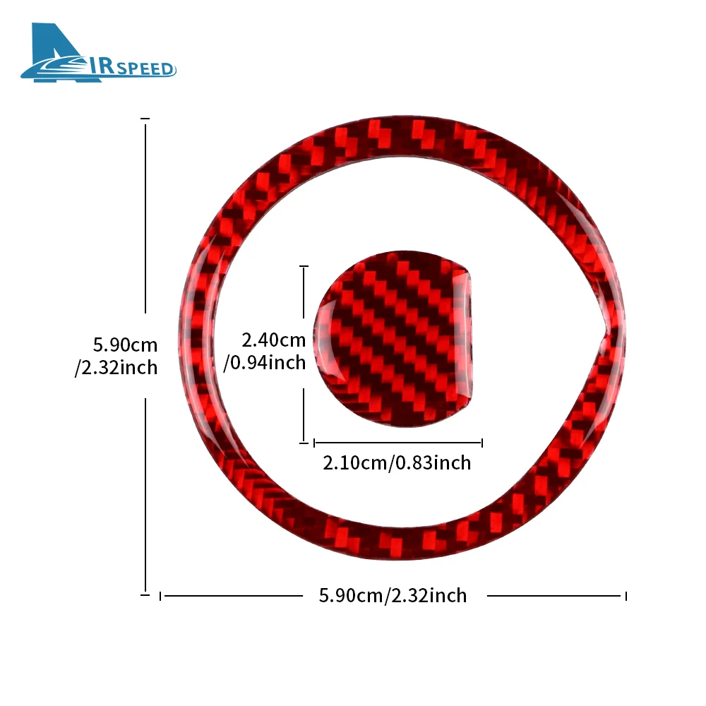 Real Soft Carbon Fiber Steering Wheel Trim Sticker For Mercedes Benz Smart 453 Fortwo/Forfour 2016 2017 2018 2019 2020 2021-2024