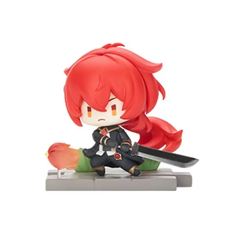 لعبة Genshin تأثير الشكل Kawaii Mondstadt سلسلة التماثيل Venti Klee Kaeya سطح المكتب زخرفة البلاستيكية لعبة مجسمة هدية عيد ميلاد للأطفال