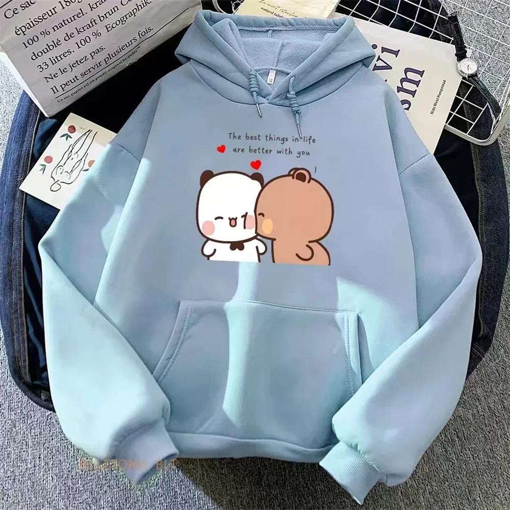 Cute Pure Cotton Hooded Sweatshirt Comfortable And Versatile Casual Women\'s Top Cartoon Printed Daily Work Commuting Sweatshirt