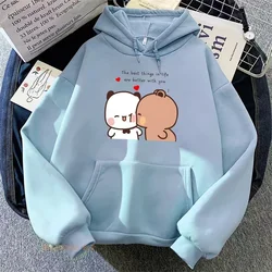 Cute Pure Cotton Hooded Sweatshirt Comfortable And Versatile Casual Women's Top Cartoon Printed Daily Work Commuting Sweatshirt