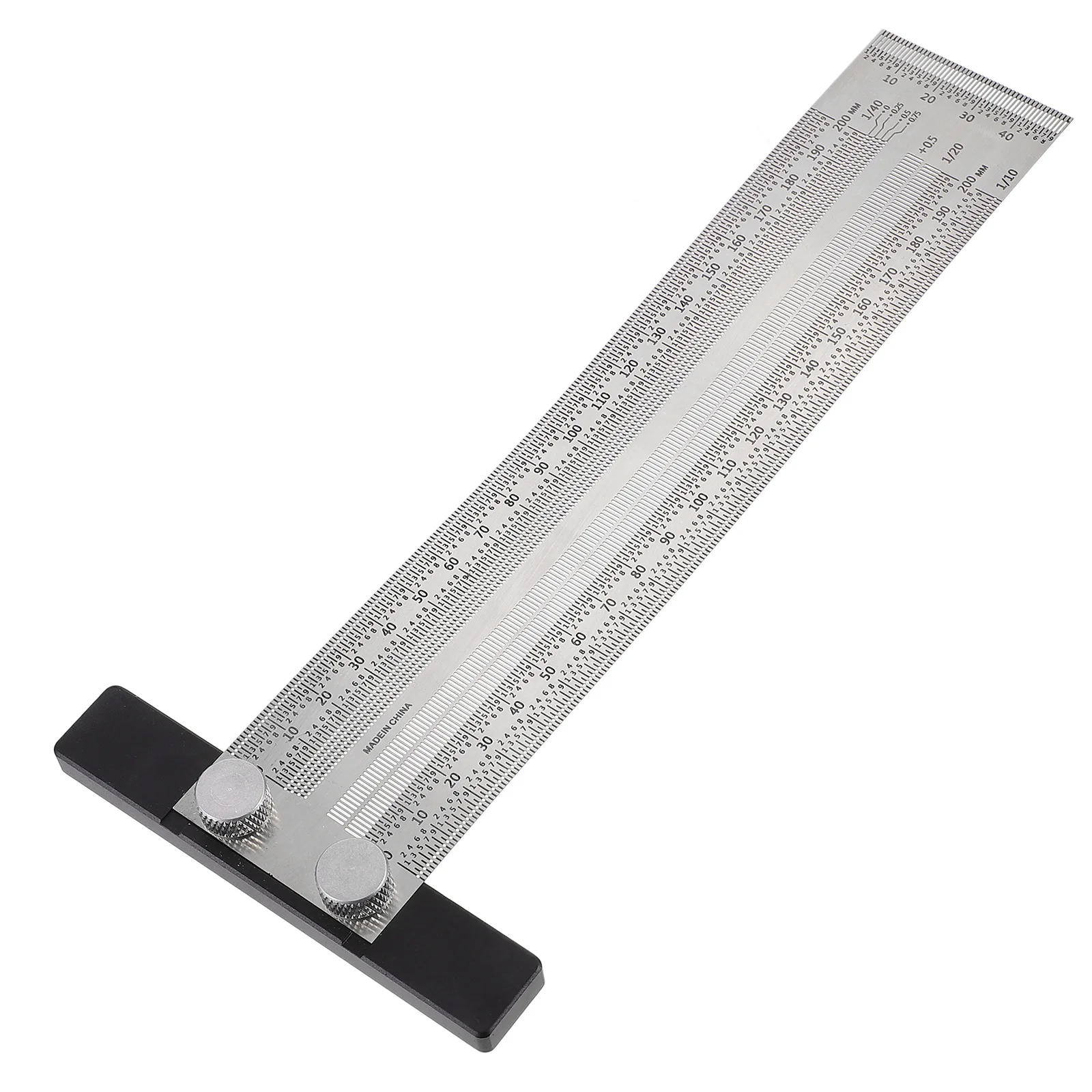 

Stainless Steel Ruler 30Cm Woodworking Measuring Tool For Carpentry Marking Multi-Function Metal Ruler Parallel Right