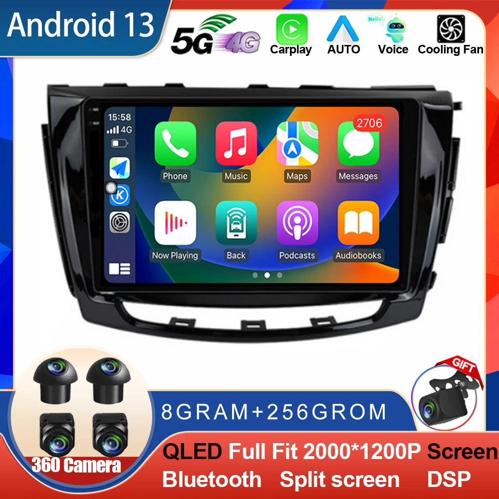 

Android 13 автомобильный радиоприемник для Greatwall GWM STEED Wingle 6 2014 - 2021 GPS Wi-Fi навигация Беспроводная Carplay стерео Автомобильная мультимедиа