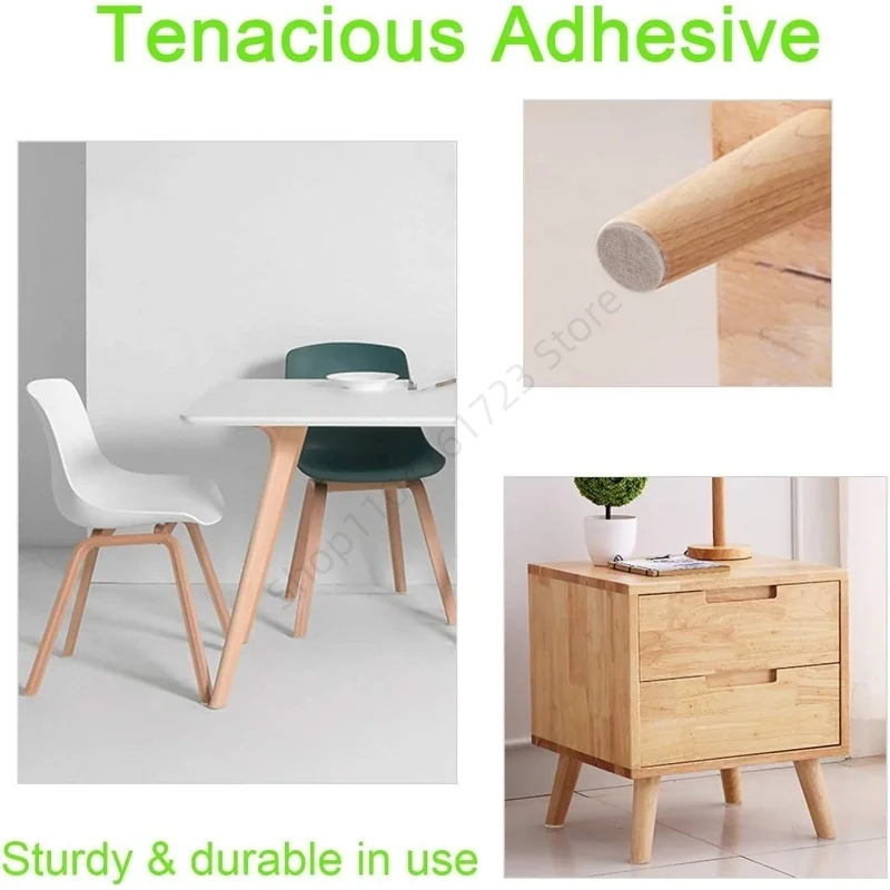 18-128Pcs Felt Pad Sticker Self Adhesive Desk Chair Sofa Legs Pads Square Round Bottom Furniture Table Legs Anti Scratch Cover