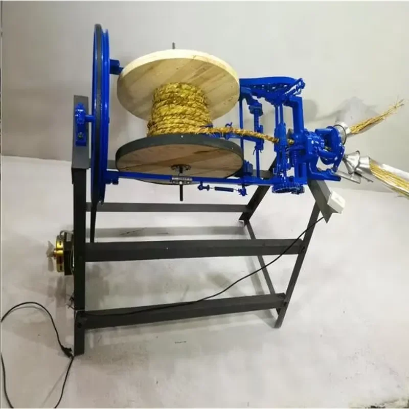 Manual Workshop Grass Rope Machine, Straw Weaving Grass Rope Equipment Pore Braid Making Machine